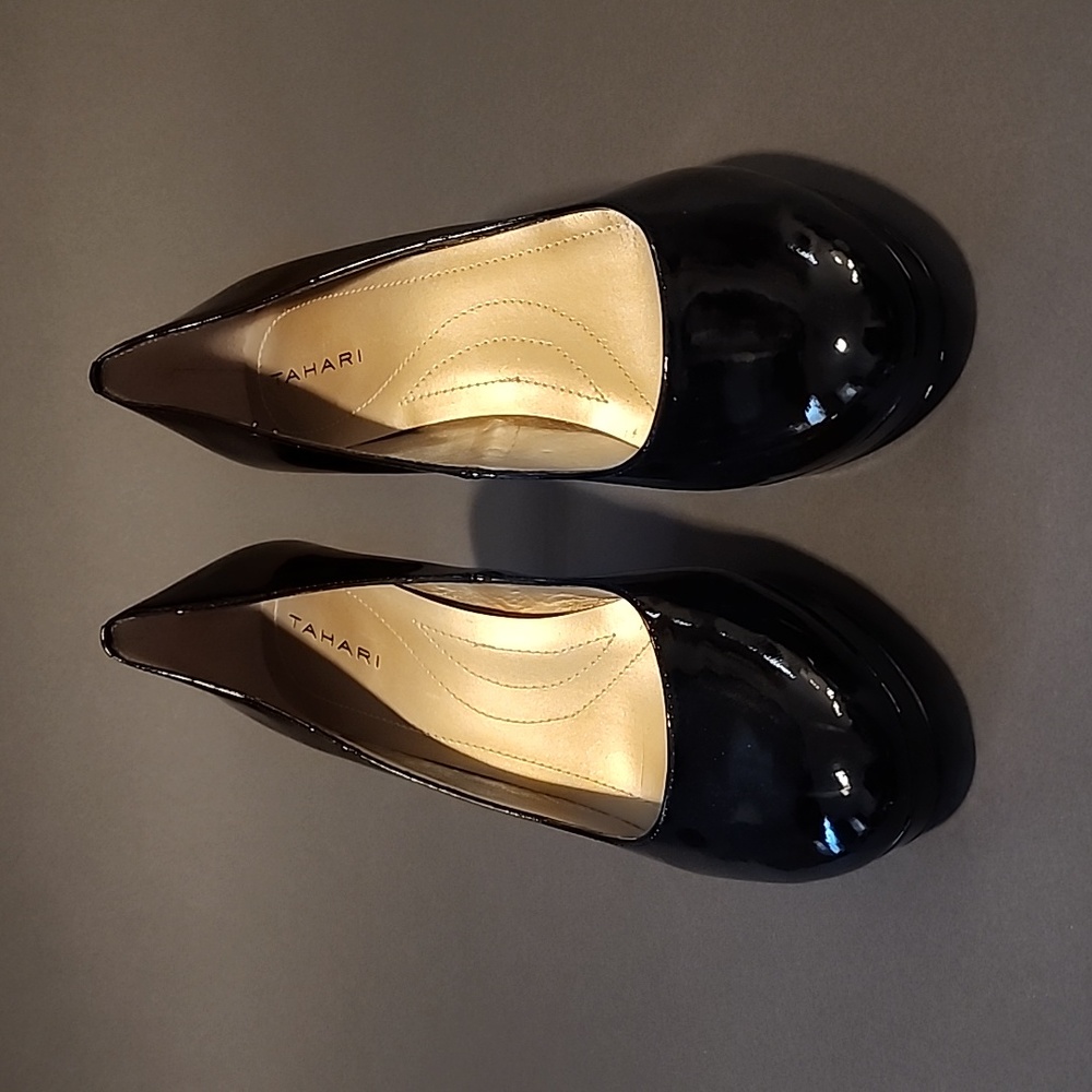 Tahari Black Patent Leather Shoes